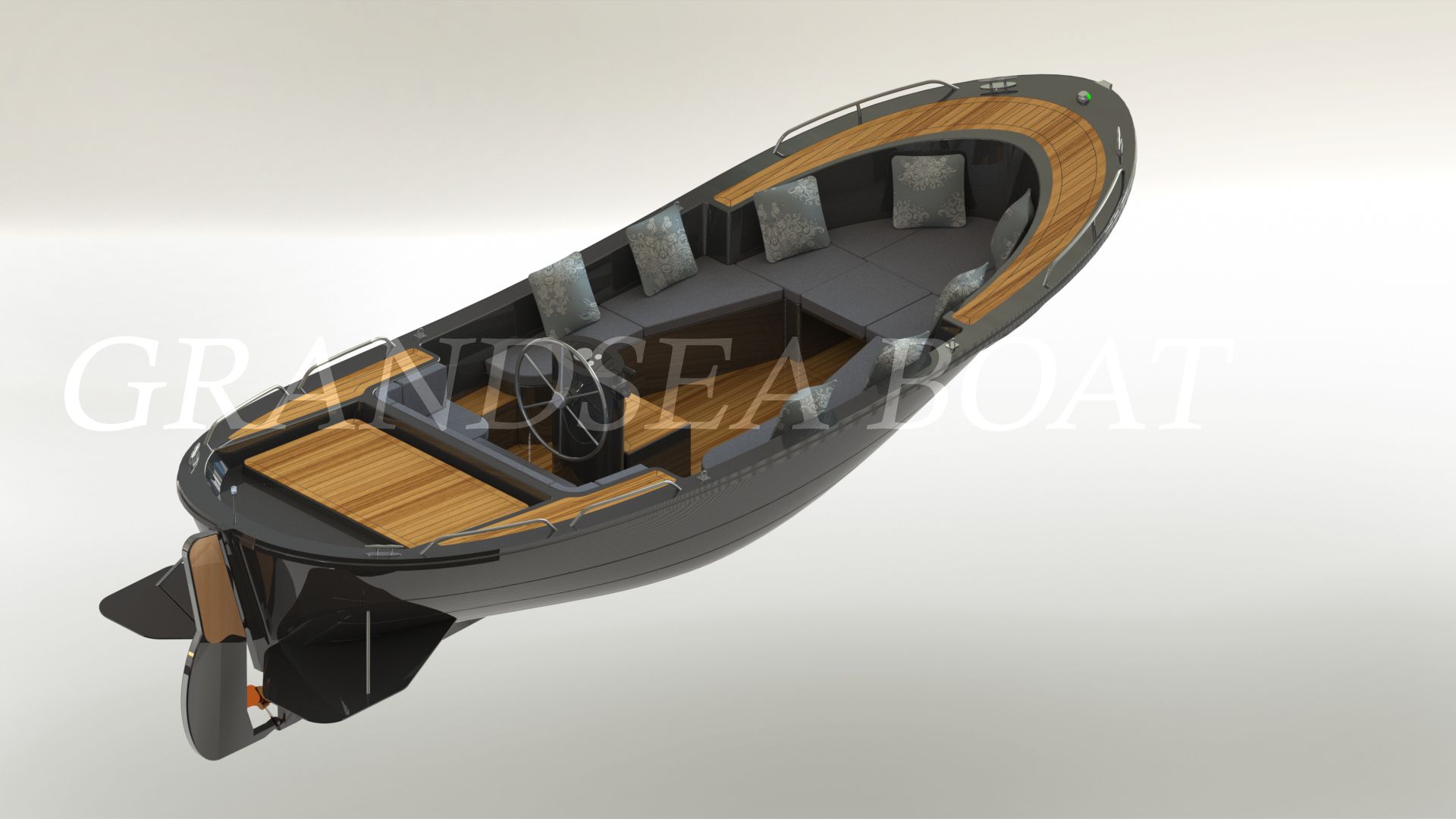 Grandsea 8.6m Inboard Engine Fiberglass Dutch Sloop Boat for sale 